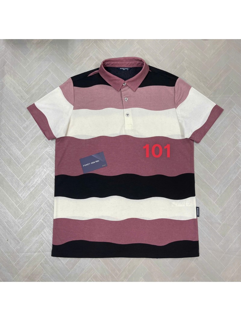 Áo Polo Golf AMB Kẻ sọc