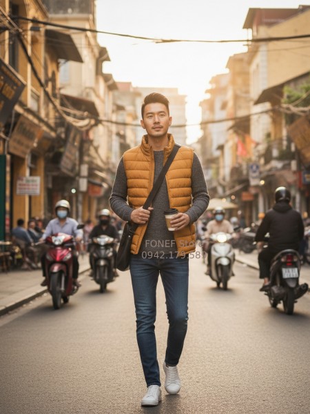 Áo Gile GAP Cổ đứng