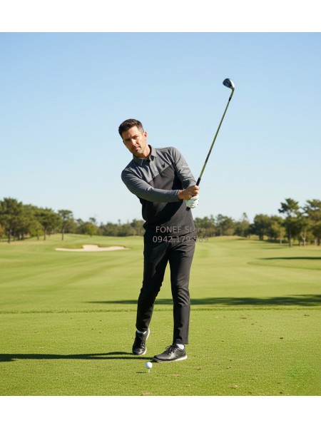 Áo thu đông Golf cao cấp VLV Xám