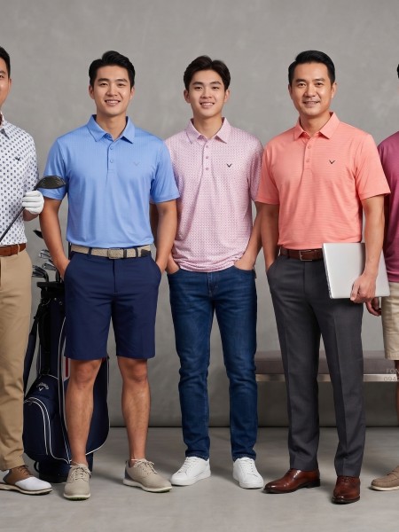 Áo Polo Golf CLW Họa Tiết