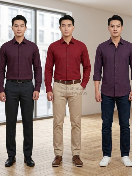 Áo Sơ mi Dài tay EXP Size 50 - 88kg Nhiều màu