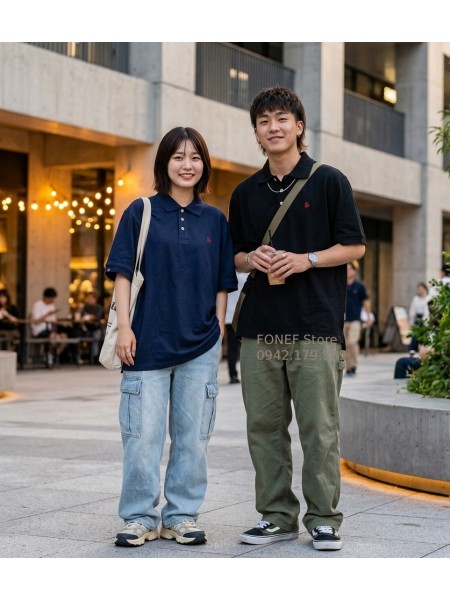 Áo Polo Unisex LGG dáng Oversize