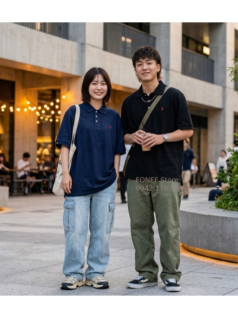 Áo Polo Unisex LGG dáng Oversize