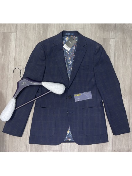 Áo Blazer NEX Navy kẻ chìm