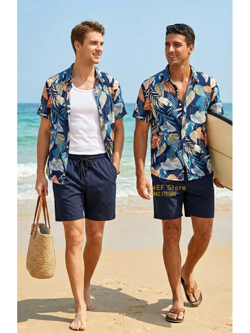 Bộ Sơ mi quần Short F1F đi biển